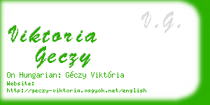 viktoria geczy business card