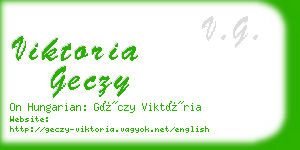 viktoria geczy business card